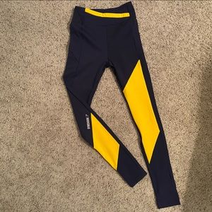 Gymshark 2 Piece Set | dark blue and gold